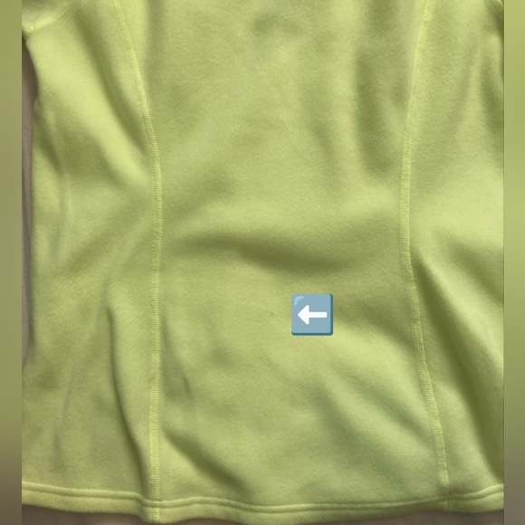 The North Face quarter zip lightweight fleece, yellow, sz M, good condition! - Picture 6 of 6